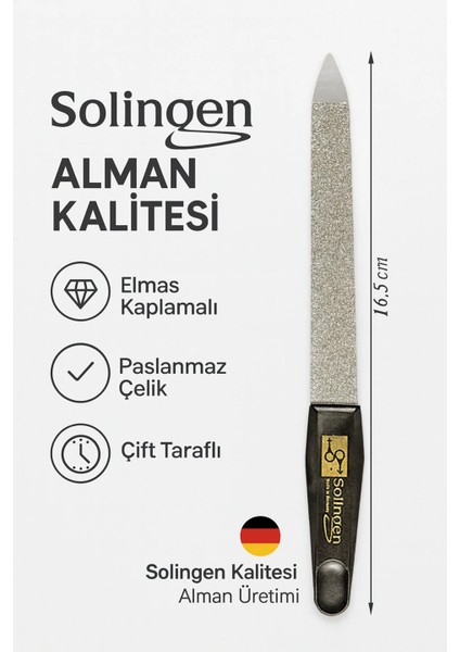 Alman Çeliği 3’lü Tırnak Bakım Seti – Makas, Törpü, Kütikül Çubuğu modelleri