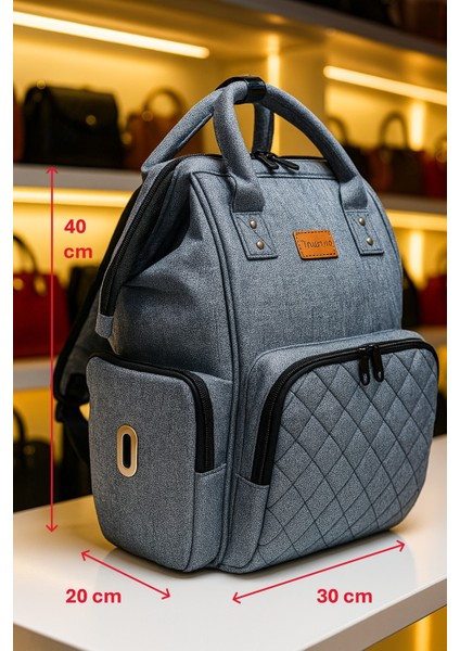 Anne Bebek Bakım Sırt Çantası Biberon Termos Gözlü fırsatları