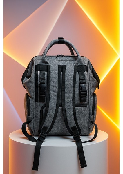 Anne Bebek Bakım Sırt Çantası Biberon Termos Gözlü