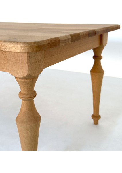 Klasiko Masif Kayın Ahşap Tasarım Sehpa modelleri