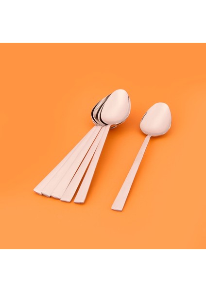 6'lı Tatlı Kaşığı - Gri