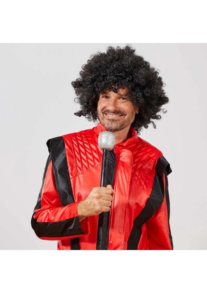 Bfs Siyah Renk Kıvırcık Afro Bonus Peruk modelleri