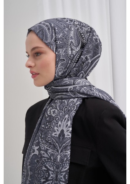 Nilla Pamuklu Şal Diamond Gri modelleri