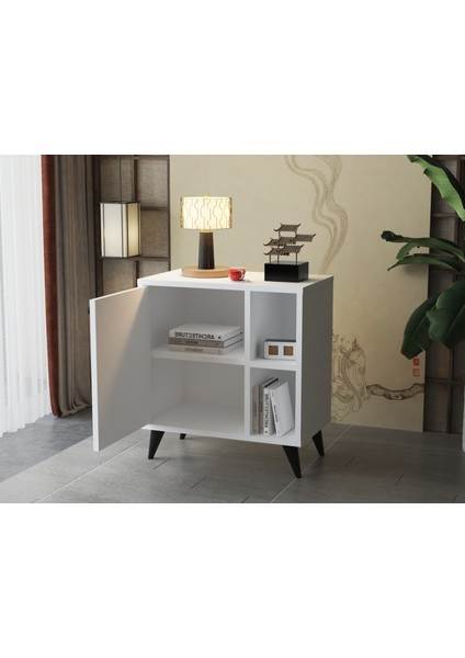 Raflı Komodin Modern Dekoratif Çok Amaçlı fiyatları