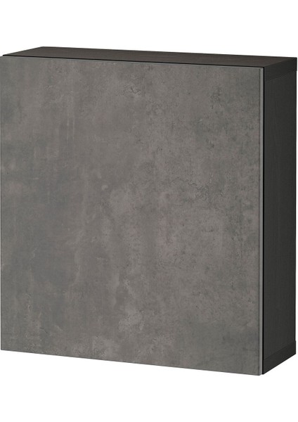 Duvar dolabı, venge-koyu gri, 60x22x64 cm, KALLVIKEN