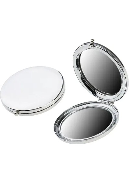 Promosyon Yuvarlak Cep Aynası Gümüş Renk modelleri
