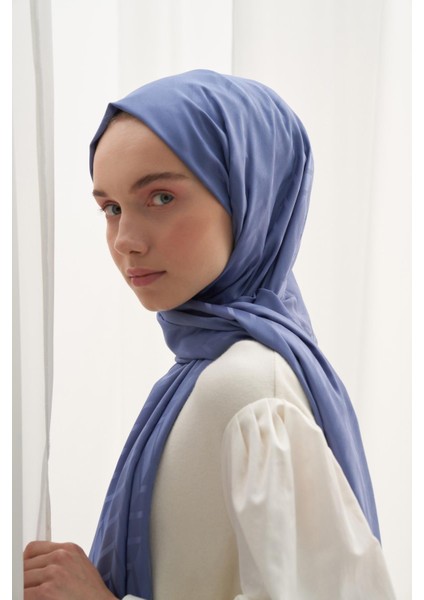 Baklava Desen Pamuk Ipek Şal Kot Mavi fırsatları