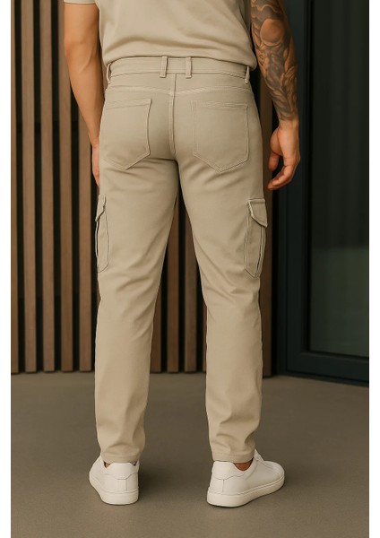 Erkek Bol Paça Trend Taş Gabardin Kargo Pantolon indirimleri
