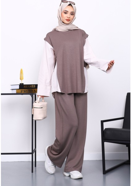 Vizon Garnili Tunik Pantolonlu Modal Takım fiyatları