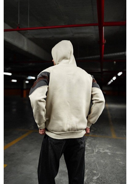 Realmadrid Oversize Pamuklu Beyaz Kapşonlu Unisex Sweatshirt modelleri