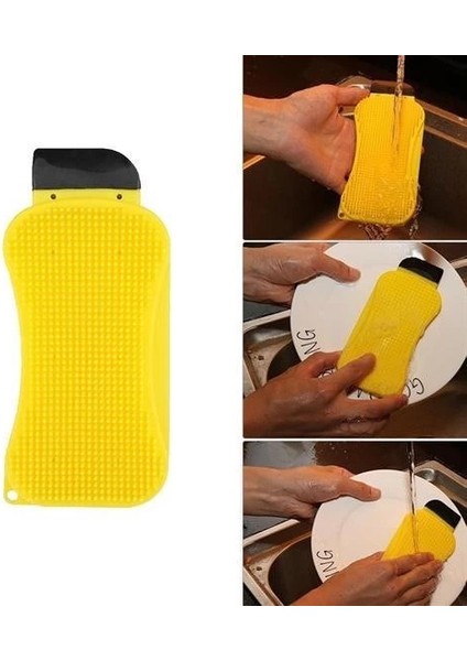 Çok Fonksiyonlu Deterjan Hazneli Pratik Bulaşık Yıkama Fırçası fiyatları