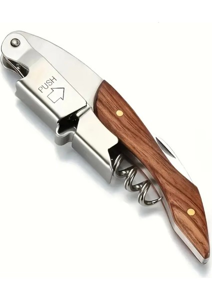 Tirbuşon Ahşap Saplı Paslanmaz Çelik fiyatları