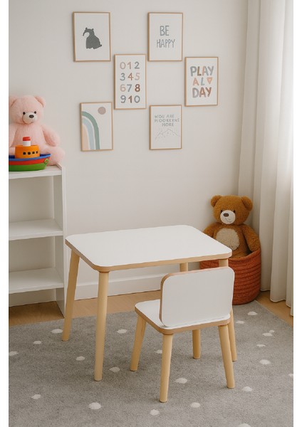 Çocuk Aktivite Masası, Etkinlik Masası, Çocuk Düz Çalışma Masası- Sandalye Takımı Yaz- Sil Yüzey modelleri