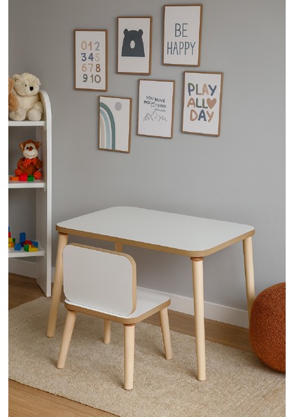 Çocuk Aktivite Masası, Etkinlik Masası, Çocuk Düz Çalışma Masası- Sandalye Takımı Yaz- Sil Yüzey fırsatları
