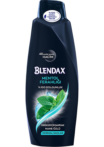 2 Adet Blendax Şampuan 500 ml Erkek Mentol