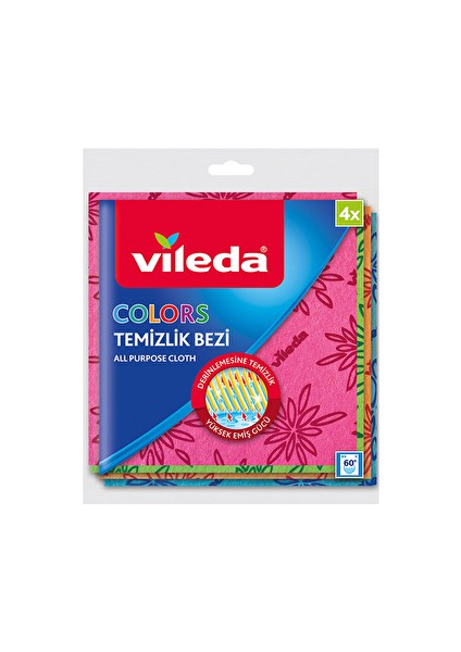 2 Adet Colors Temizlik Bezi 4'lü