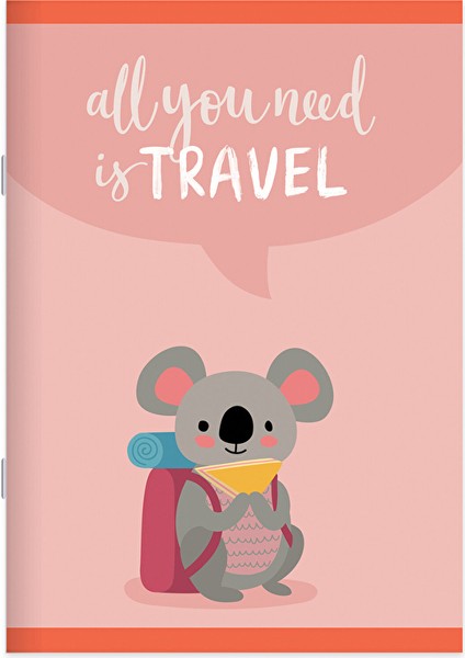 4 Adet Keskin A4 40 Yp Kar.tel Dikişli Karton Kapak Gezginler Defter