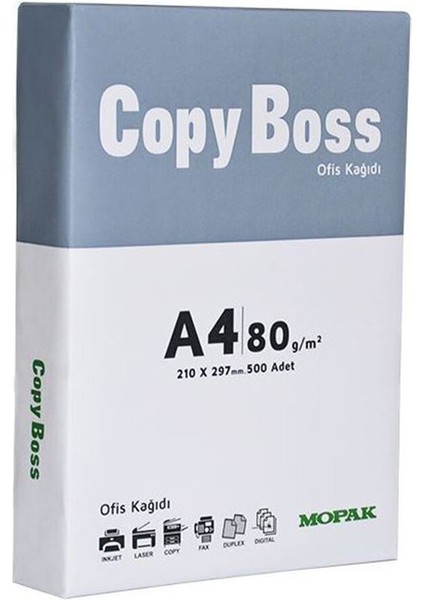 4 Adet Fotokopi Kağıdı 80G A4 500'LÜ Mopak fiyatları