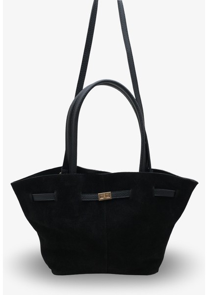 Mira Kadın Günlük Çanta - Siyah Süet fırsatları