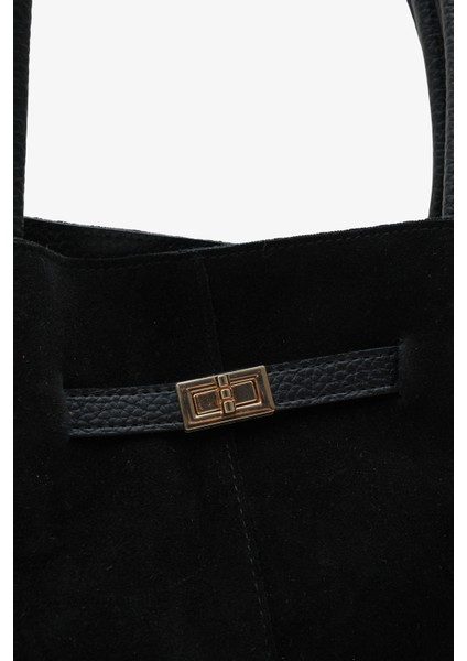 Mira Kadın Günlük Çanta - Siyah Süet indirimleri