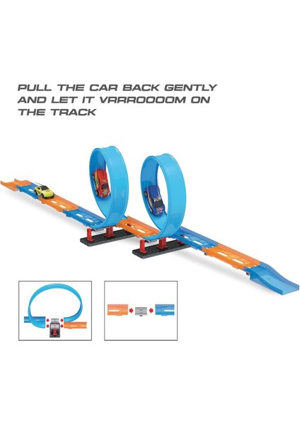 34 Parça Çek Bırak Araba Oyuncak Yarış Seti indirimleri