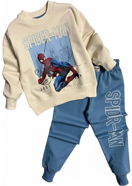 Örümcek Adam Mavi Renk Erkek Çocuk Eşofman Takım modelleri