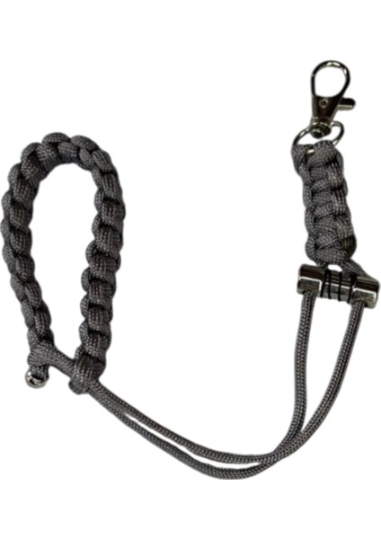 GRİ PARACORD BİLEKLİK TELEFON ASKISI TÜM KILIFLARA UYUMLU