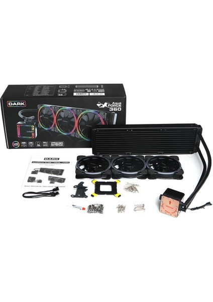 DKCCW360 Aquaforce W360 360MM Fixed Rgb Ledli Sıvı Soğutma fiyatları