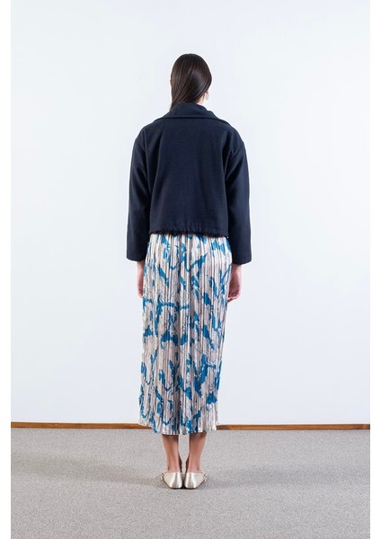 Prosperino Dik Yaka Önden Fermuarlı Mont Lacivert fiyatları