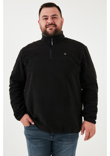 Regular Fit Anti-Pilling Büyük Beden Dik Yaka Kışlık Şardonlu 2'li Paket Polar Erkek Polar 5906001BS2 fiyatları