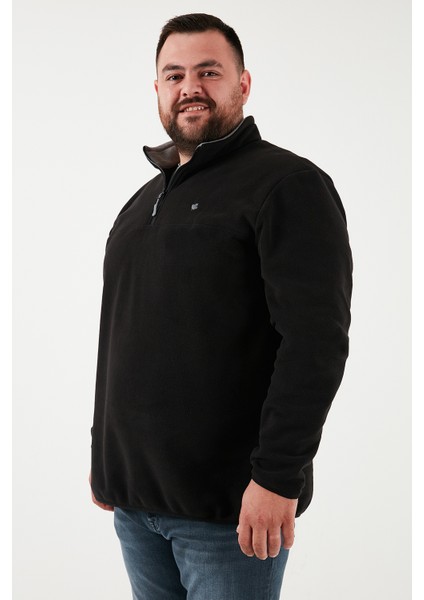 Regular Fit Anti-Pilling Büyük Beden Dik Yaka Kışlık Şardonlu 2'li Paket Polar Erkek Polar 5906001BS2 modelleri