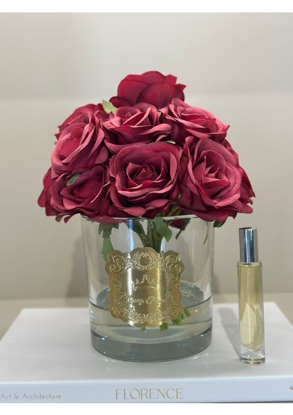 Yapay Güllü Lüx Vazo No:8