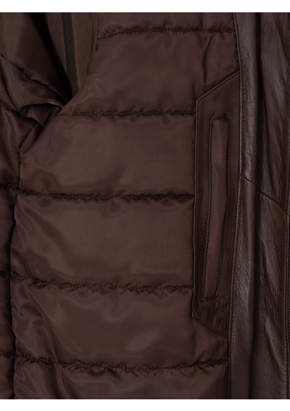 Erkek Kahverengi Deri Mont 50293324-VR029