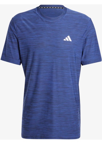 Train Essentials Erkek Mavi T-Shirt.-