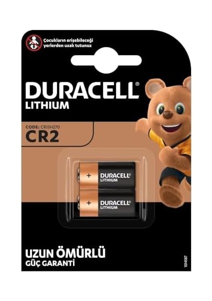 Cr2 Yüksek Güçlü Lityum Pil (2’li Paket) 3V (CR15H270) – Uzun Kullanım Ömrü – Alarm Sistemi Dedektörlerinde, LED Işıklarda Kullanım – 10 Yıl Depolama Ömrü - Sızıntı Önleme fiyatları