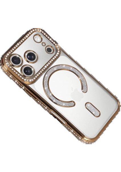 CPT05 Apple iPhone 17 Pro Max Joke Simli Magneticsafe Kılıf - Gold modelleri