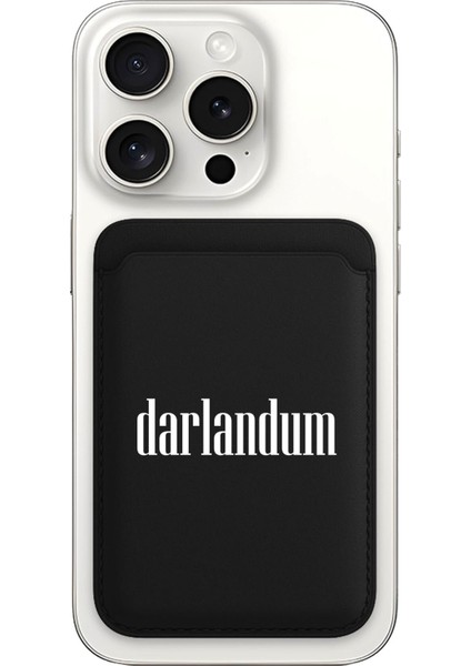 iPhone 11 12 13 14 15 16 17 Pro Max Plus Air Magsafe Mıknatıslı Siyah Kartlık Darlandum