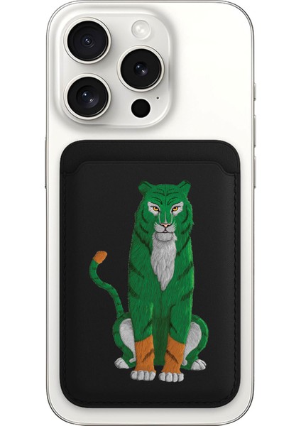 iPhone 11 12 13 14 15 16 17 Pro Max Plus Air Magsafe Mıknatıslı Siyah Kartlık Celtic Tiger