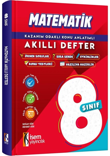 Isem Yayıncılık- 8.sınıf Matematik Akıllı Defter