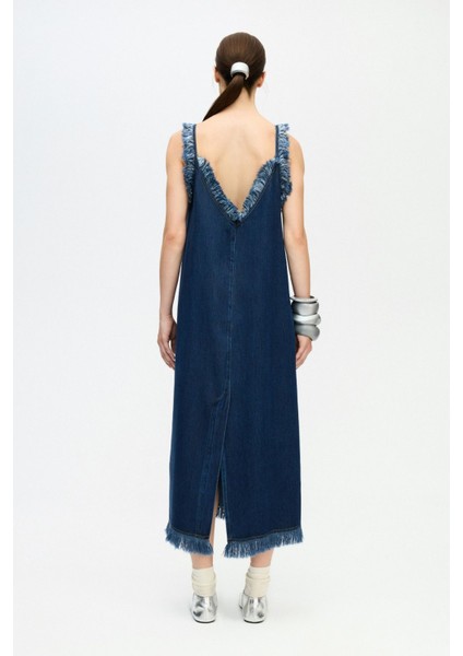 Denim Askılı Elbise modelleri