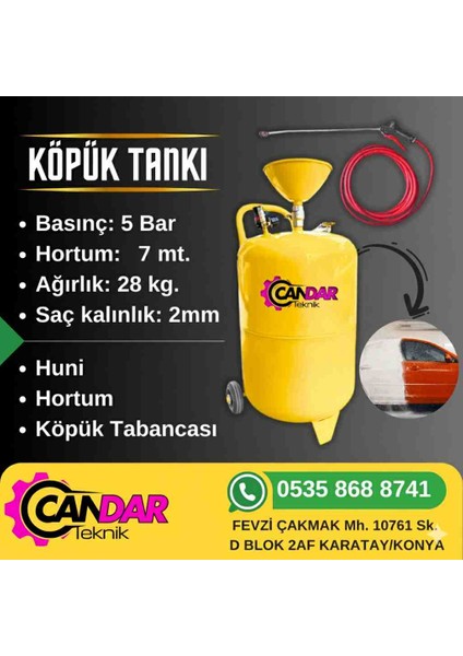 Köpük Tankı Köpük Makinası