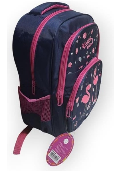 Waddlel Kıds Oval Flamingo Beslenme Hediyeli Ilkokul Çantası modelleri