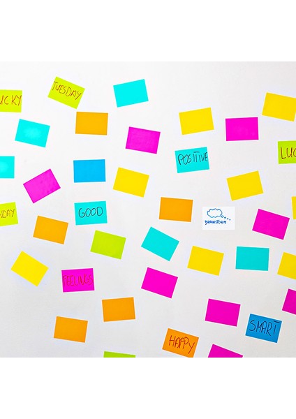 Elektrostatik Yapışkanlı Akıllı Not Kağıdı 7X10 cm – 50 Sayfa Pratik Ofis Not Defteri fiyatları