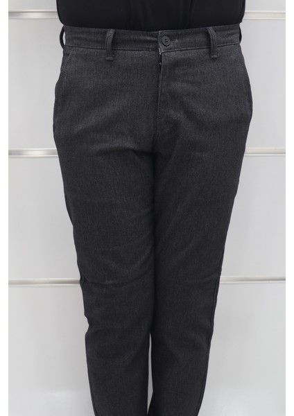 Fistan Store Erkek Çizgili Normal Bel Dar Kalıp Dar Paça Kışlık Keten Pantolon fiyatları