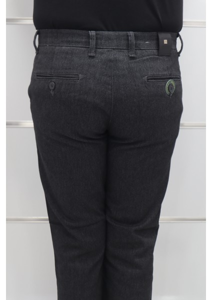 Fistan Store Erkek Çizgili Normal Bel Dar Kalıp Dar Paça Kışlık Keten Pantolon indirimleri