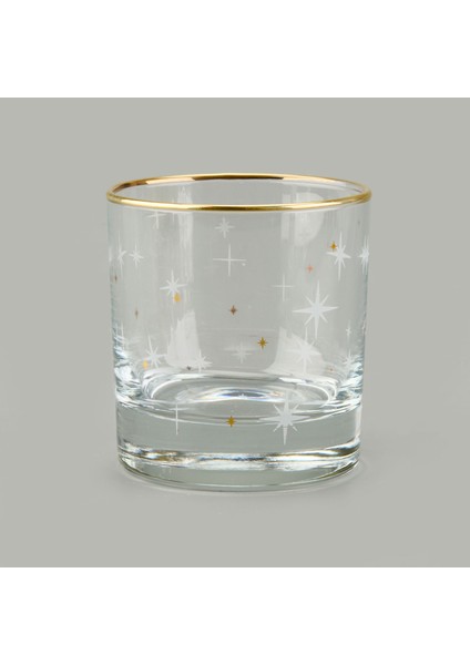 Star Altın Yaldızlı 4'lü Bardak Seti - Sarı / Şeffaf - 300 ml fiyatları