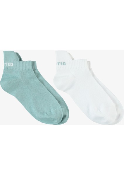 Unıted4 Street Kadın Yeşil/beyaz 2'li Çorap