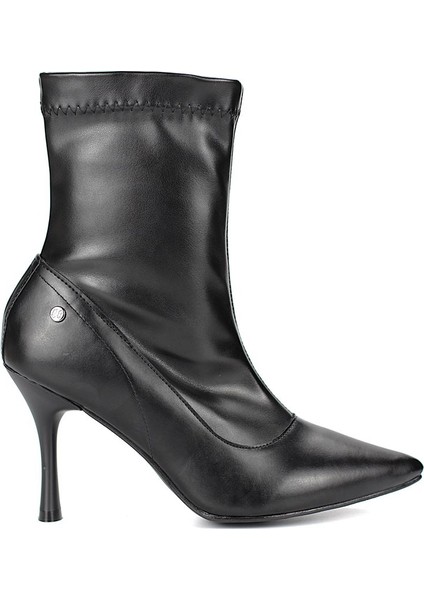 Noerelle Siyah Cilt Esnek Yumuşak Kaymaz Taban (8cm) Streç Bot fırsatları