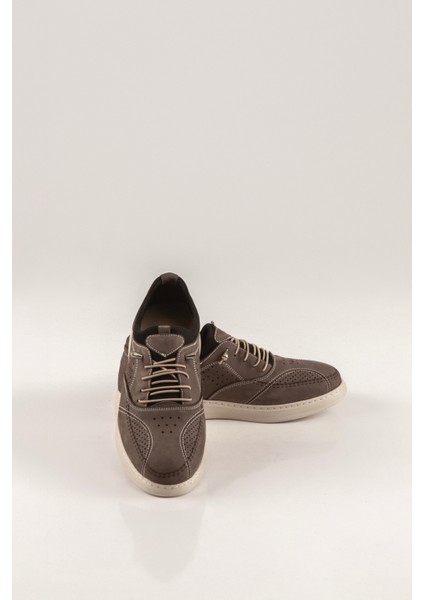 Erkek Nubuk Deri %100 Deri Ayakkab? Lastikli Ayakkab? Krem/lacivert Ayakkab? Spor Klasik Ayakkab? fiyatları