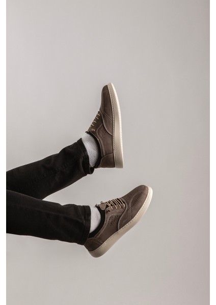 Erkek Nubuk Deri %100 Deri Ayakkab? Lastikli Ayakkab? Krem/lacivert Ayakkab? Spor Klasik Ayakkab? modelleri